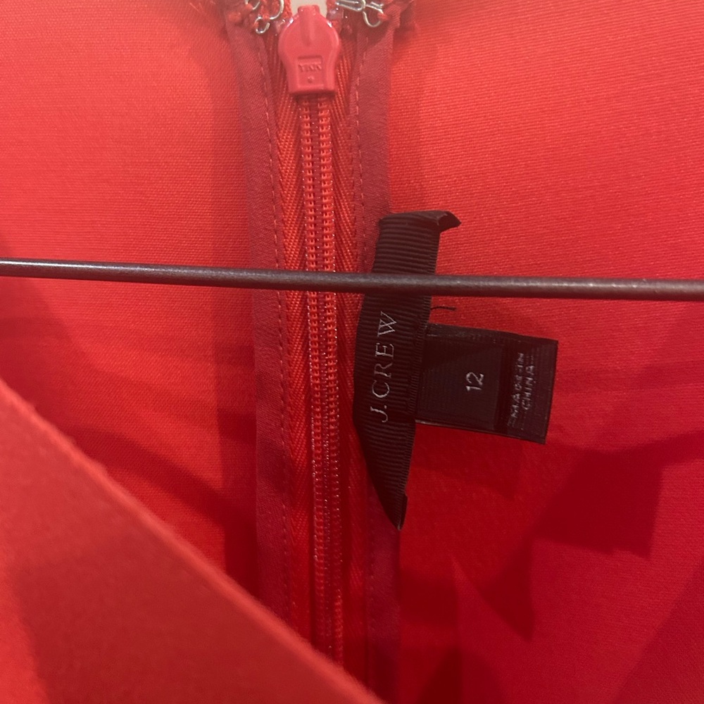 J. Crew coral scalloped dress - Picture 2 of 5